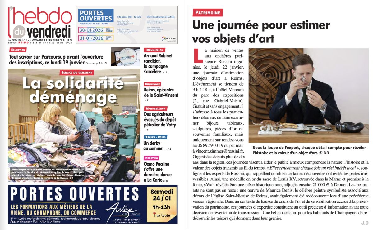 Article Hebdo du Vendredi – Rossini